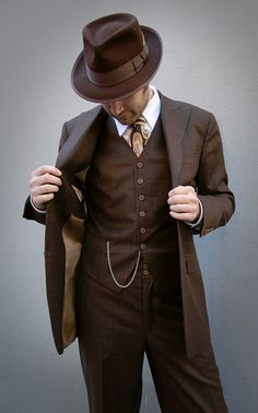 Image result for men a suit and hat